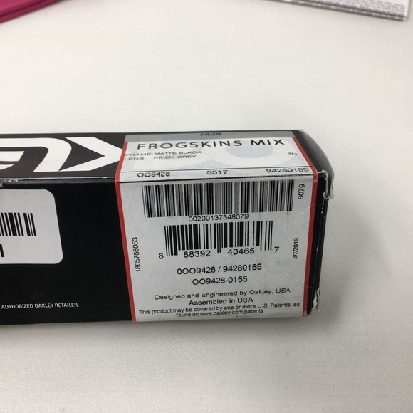 Oakley Frogskins OO9428 Men's Sunglasses, Matte Black/Prizm Grey - Picture 11 of 12